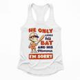 Loves Bat And His Momma Baseball Mom Flowy Tank Loves Bat And His Momma Baseball Mom Flowy Tank