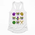 Mardi Gras Baseball Coquette Bow Fat Tuesday Parade Girls Flowy Tank Mardi Gras Baseball Coquette Bow Fat Tuesday Parade Girls Flowy Tank