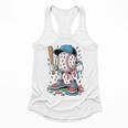 Melting Slime Sprinkle Baseball Mascot With Bat Flowy Tank Melting Slime Sprinkle Baseball Mascot With Bat Flowy Tank