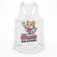 Take Meowt To The Ball Game Tee Slugger Cat Baseball Flowy Tank