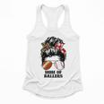 Mom Of Ballers Messy Bun Football Mom Baseball Mom Of Both Flowy Tank