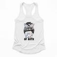 Mom Of Both Volleyball And Baseball Mom For Women Messy Bun Flowy Tank Mom Of Both Volleyball And Baseball Mom For Women Messy Bun Flowy Tank