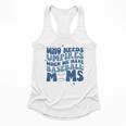 Who Needs Umpires When We Have Baseball Moms Groovy Retro Flowy Tank