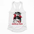 Peru Baseball Mom Messy Bun Flowy Tank