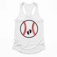 Pregnant Baseball Mom Pregnancy Announcement Baby Feet Belly Flowy Tank