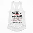 Senior Baseball Mom Class Of 2024 High School College Sports Raglan Baseball Tee Flowy Tank