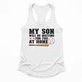 My Son Will Be Waiting For You At Home Baseball Mom Flowy Tank
