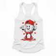 Valentine Baseball Heart Sports Men Boys Kid Flowy Tank