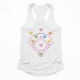 Valentine Heart Love Cute Baseball Softball Lover Sayings Flowy Tank