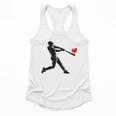 Valentines Day Baseball Batter Silhouette Heart Men Boys Kid Flowy Tank Valentines Day Baseball Batter Silhouette Heart Men Boys Kid Flowy Tank