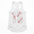 Vintage Distressed Baseball Number 15 Jersey Player Uniform Flowy Tank