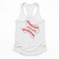 Vintage Texas State Map Home Baseball Lover Baseball Mom Flowy Tank
