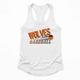 Wolves Baseball Team Baseball Mom Wolf Sports School Spirit Flowy Tank