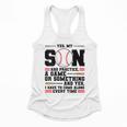 Yes Son Has Practice a Game Baseball Mom Flowy Tank Yes Son Has Practice a Game Baseball Mom Flowy Tank