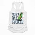 Youth Baseball Catcher Humor Don’t Get In A Pickle Flowy Tank