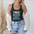 100 Days Of School Baseball Ice Cream Drip Student Kids Boys Flowy Tank