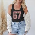 6 7 Number 67 Baseball Meme Tee For Women Flowy Tank