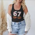 67 Trend Baseball Glove Number Style Flowy Tank 67 Trend Baseball Glove Number Style Flowy Tank