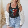 American Baseball Drip Graffiti Ball And Bat Flowy Tank