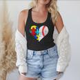 Autism Baseball Heart Autism Puzzle Baseball Mom Flowy Tank Autism Baseball Heart Autism Puzzle Baseball Mom Flowy Tank
