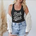 Back To Back For Boys Girls Men Women Baseball Flowy Tank