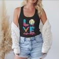 Baseball Love Drip Ice Cream Colorful Baseball Flowy Tank