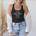 In My Baseball Mom Era Baseball Lover Groovy Vintage Retro Flowy Tank