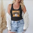 Baseball Mom Sports Orange Flowy Tank