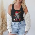 Baseball Skeleton Halloween Playing Flowy Tank Baseball Skeleton Halloween Playing Flowy Tank