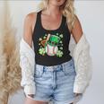 Baseball St Patricks Day Lucky Baseball Player Shamrock Flowy Tank