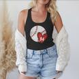 Custom Baseball Mom Number 34 Heart For Mom Mommy Flowy Tank
