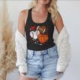 Cute Heart Baseball Basketball Football Valentine Boy Men Flowy Tank