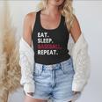 Eat Sleep Baseball Repeat Baseball Player Flowy Tank Eat Sleep Baseball Repeat Baseball Player Flowy Tank