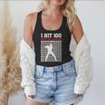 I Hit 100 Days Of School Baseball 100 Day Of School Flowy Tank I Hit 100 Days Of School Baseball 100 Day Of School Flowy Tank
