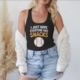 I Just Hope Everyone Has Snacks Baseball Game Day Fan Flowy Tank I Just Hope Everyone Has Snacks Baseball Game Day Fan Flowy Tank