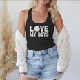 I Love My Boys Baseball Moms Flowy Tank