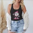 Pink Ribbon Baseball Breast Cancer Awareness Flowy Tank