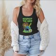 Spooky Zombie Respect The Drip Baseball Halloween Flowy Tank