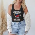 Stealing Hearts & Bases Valentine’s Day Baseball Love Flowy Tank