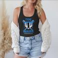T1D Warrior Baseball Drip Diabetes Awareness Blue Ribbon Flowy Tank