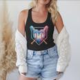 Valentines Baseball Heart Dripping Ice Cream Gen Z Alpha Flowy Tank Valentines Baseball Heart Dripping Ice Cream Gen Z Alpha Flowy Tank