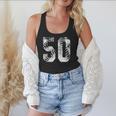 Vintage Baseball Number 50 Jersey Player Uniform Flowy Tank