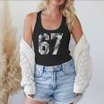 Vintage Baseball Number 67 Jersey Player Uniform Flowy Tank Vintage Baseball Number 67 Jersey Player Uniform Flowy Tank