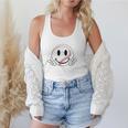 Baseball Mom Era Ball Mom Smile Face Groovy Mother's Day Flowy Tank
