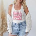 Baseball Mom Pride Heart And Bat Love Game Day Flowy Tank