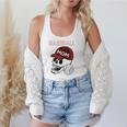 Baseball Mom Skull Sports Skeleton Flowy Tank
