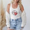 Bleached Custom Baseball Mom Number 7 Heart For Mom Flowy Tank
