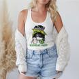 Brazil Baseball Mom Messy Bun Flowy Tank