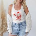 Drippy Baseball Mascot Valentine Heart Glasses Cartoon Flowy Tank Drippy Baseball Mascot Valentine Heart Glasses Cartoon Flowy Tank