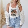Faith Family Freedom Patriotic Christian Baseball Game Day Flowy Tank